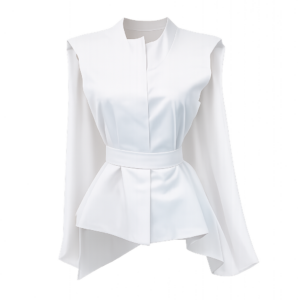 Blusa con capa blanca, Borrón y Cuenta Nueva