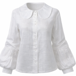 Blusa blanca de lino